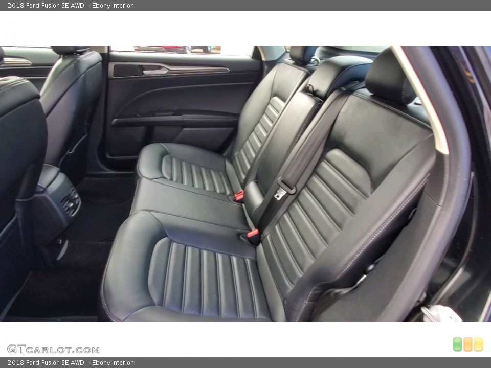 Ebony Interior Rear Seat for the 2018 Ford Fusion SE AWD #141652871
