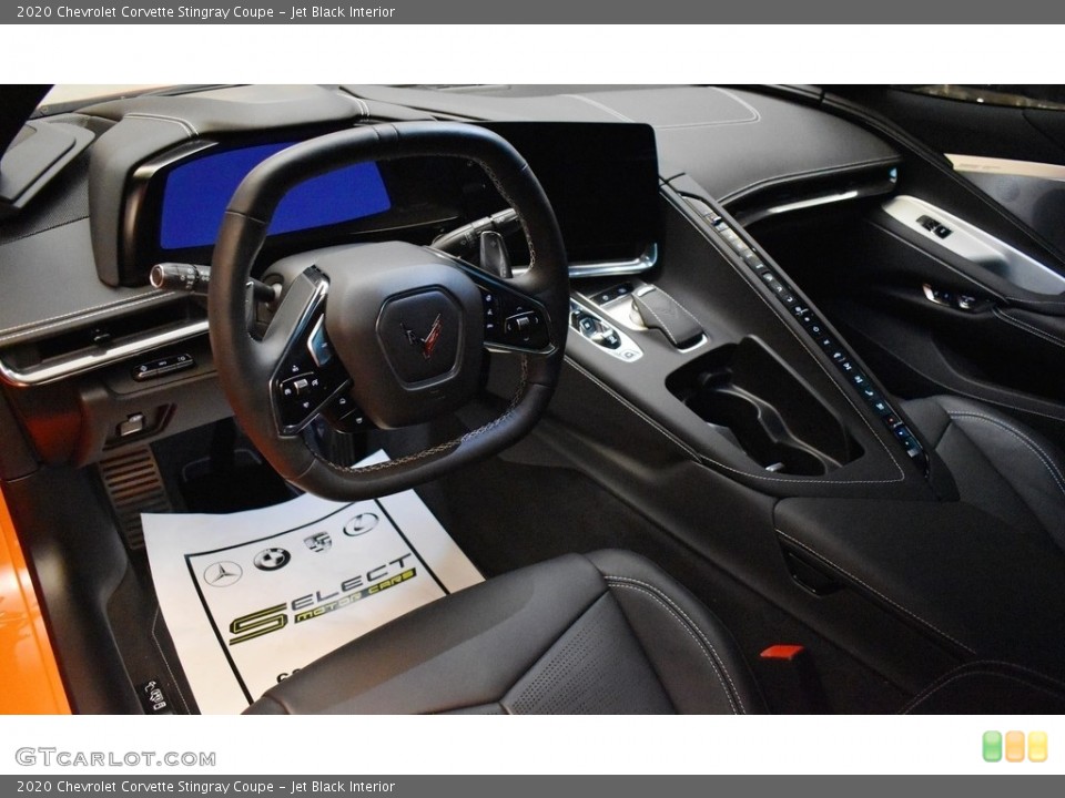 Jet Black Interior Photo for the 2020 Chevrolet Corvette Stingray Coupe #141652934