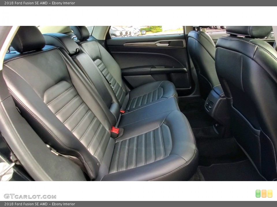 Ebony Interior Rear Seat for the 2018 Ford Fusion SE AWD #141652964