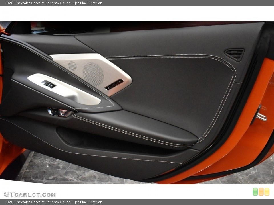 Jet Black Interior Door Panel for the 2020 Chevrolet Corvette Stingray Coupe #141653197