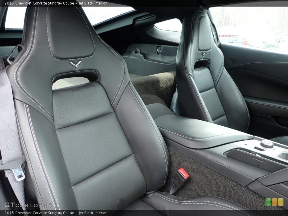 Jet Black Interior Front Seat for the 2015 Chevrolet Corvette Stingray Coupe #141656409