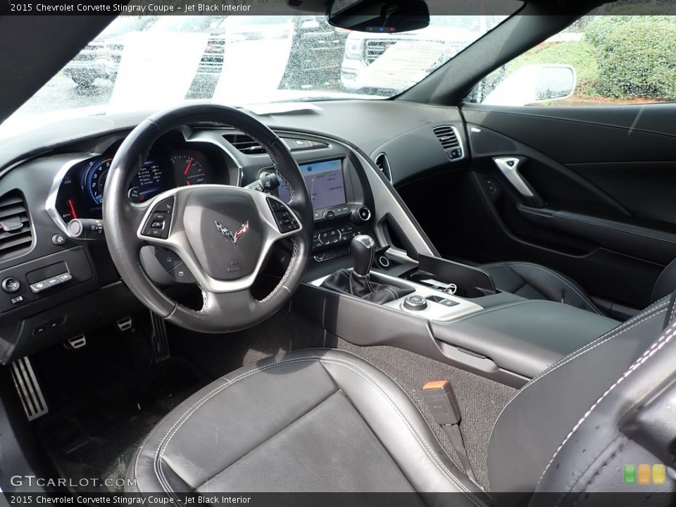 Jet Black Interior Front Seat for the 2015 Chevrolet Corvette Stingray Coupe #141656720