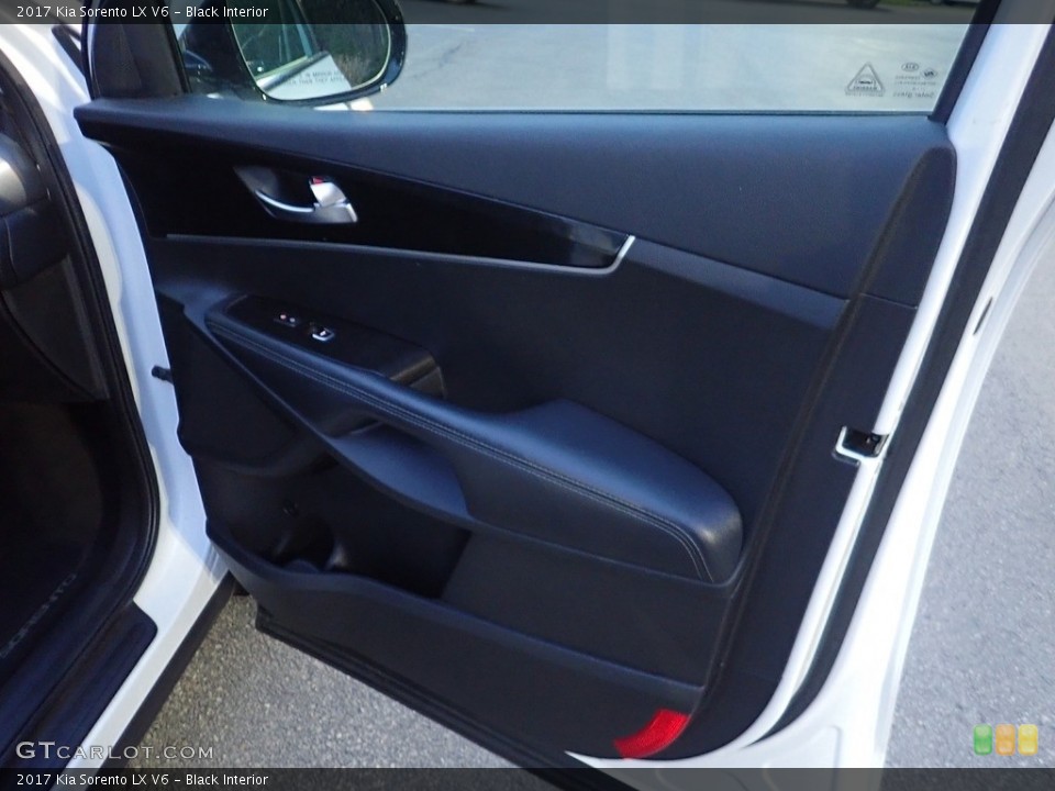 Black Interior Door Panel for the 2017 Kia Sorento LX V6 #141657182