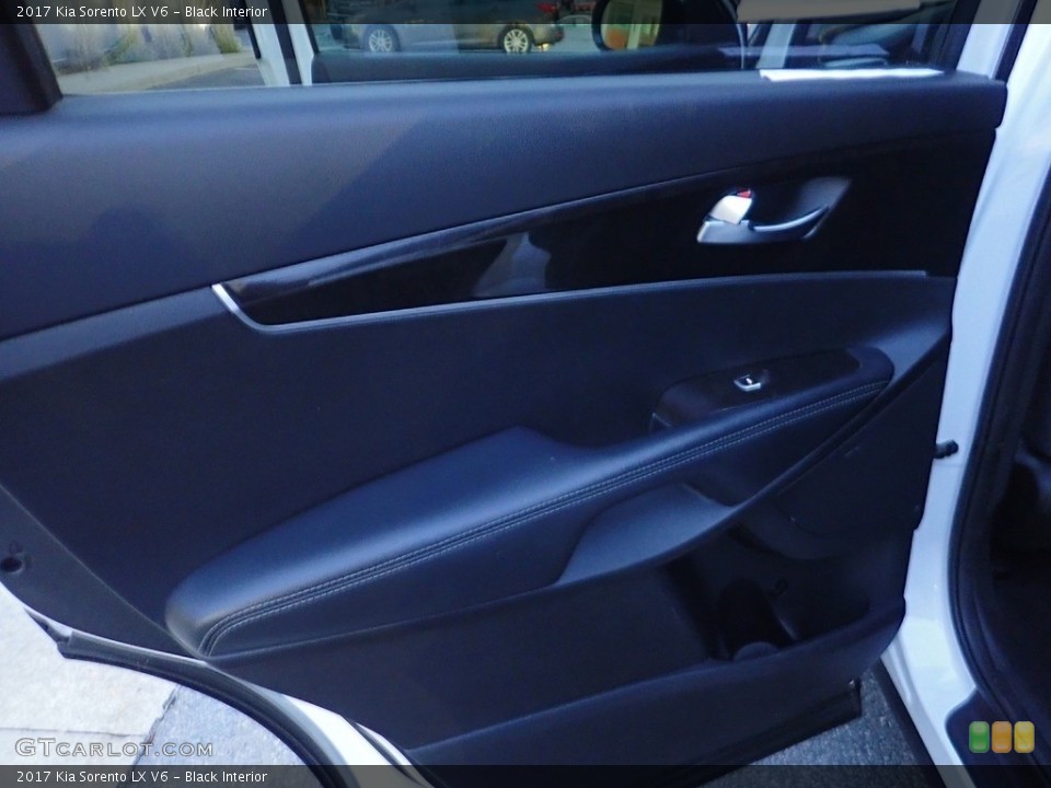 Black Interior Door Panel for the 2017 Kia Sorento LX V6 #141657285