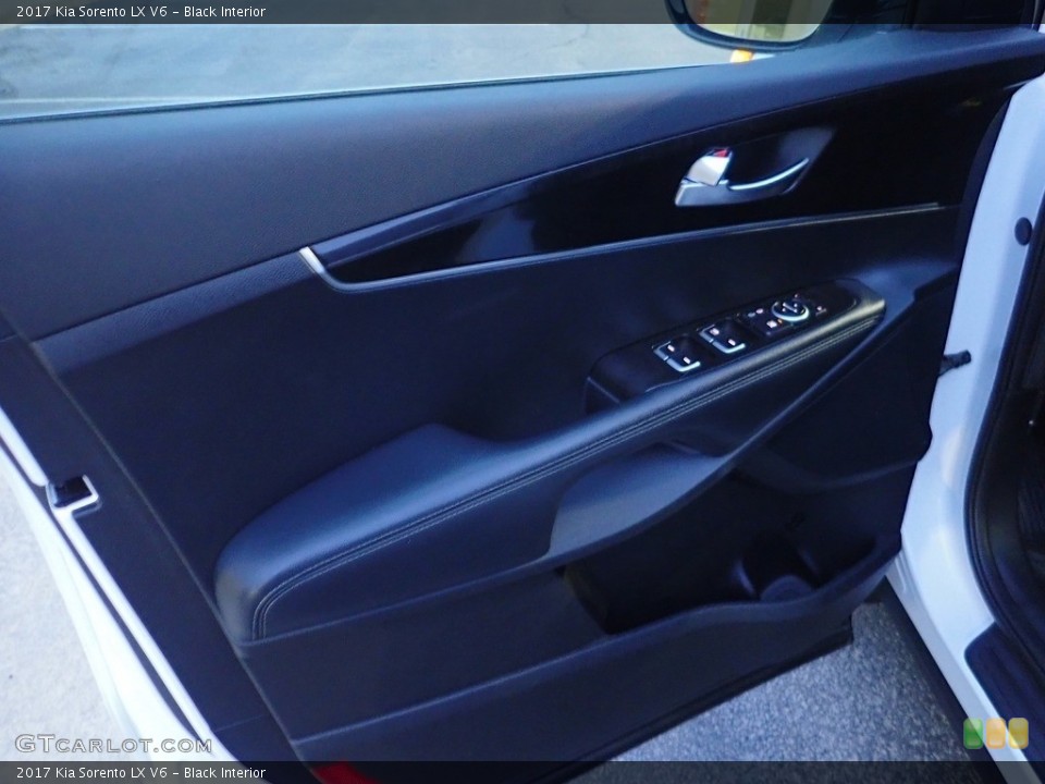 Black Interior Door Panel for the 2017 Kia Sorento LX V6 #141657309