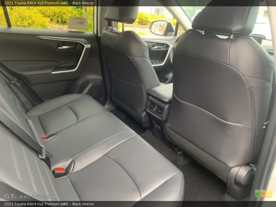 Black Interior Rear Seat for the 2021 Toyota RAV4 XLE Premium AWD #141659280