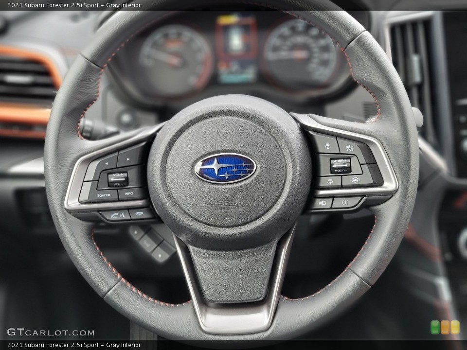 Gray Interior Steering Wheel for the 2021 Subaru Forester 2.5i Sport #141659469