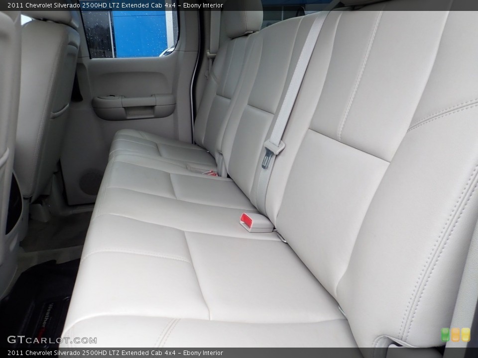 Ebony Interior Rear Seat for the 2011 Chevrolet Silverado 2500HD LTZ Extended Cab 4x4 #141660114