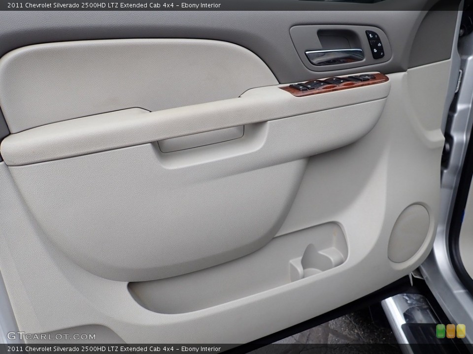 Ebony Interior Door Panel for the 2011 Chevrolet Silverado 2500HD LTZ Extended Cab 4x4 #141660156