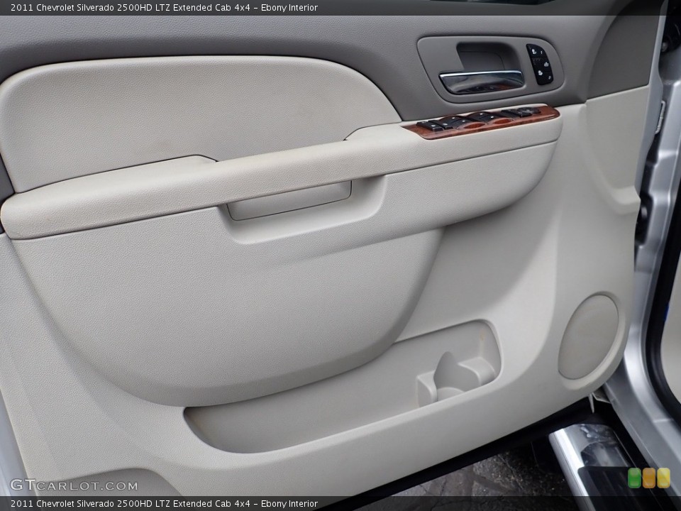 Ebony Interior Door Panel for the 2011 Chevrolet Silverado 2500HD LTZ Extended Cab 4x4 #141660156