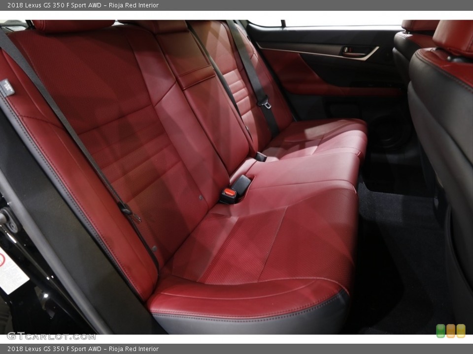 Rioja Red Interior Rear Seat for the 2018 Lexus GS 350 F Sport AWD #141661128