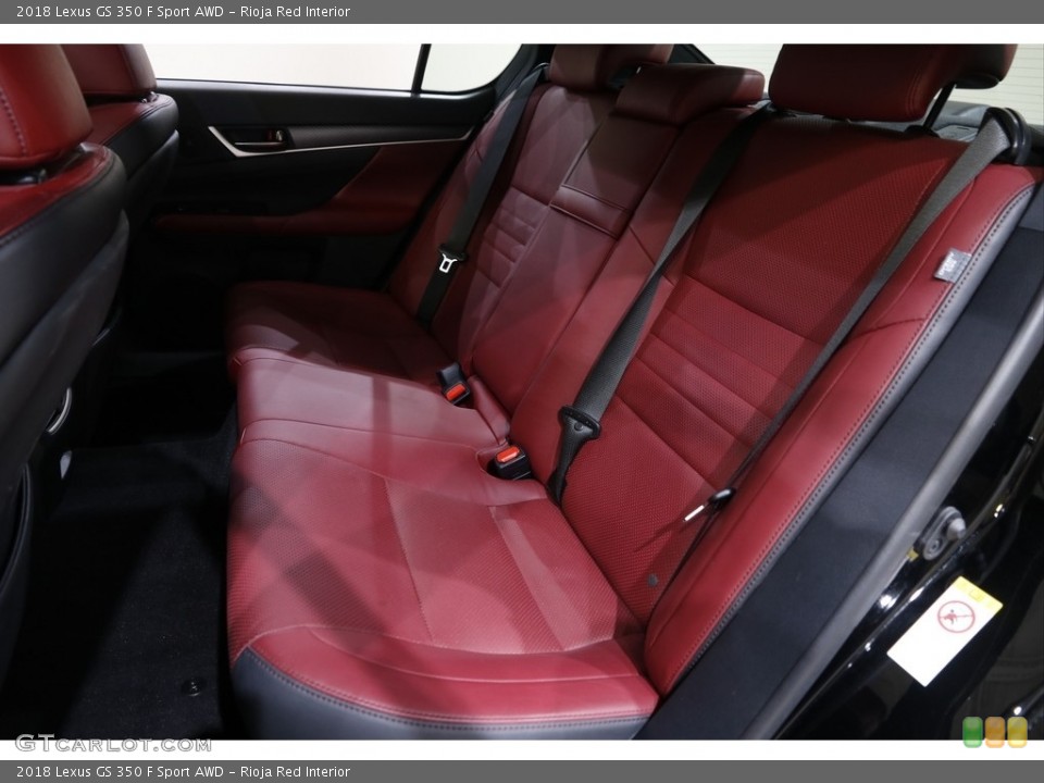 Rioja Red Interior Rear Seat for the 2018 Lexus GS 350 F Sport AWD #141661137