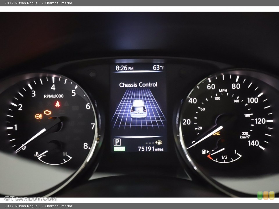 Charcoal Interior Gauges for the 2017 Nissan Rogue S #141664584