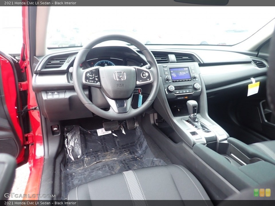 Black Interior Photo for the 2021 Honda Civic LX Sedan #141665712