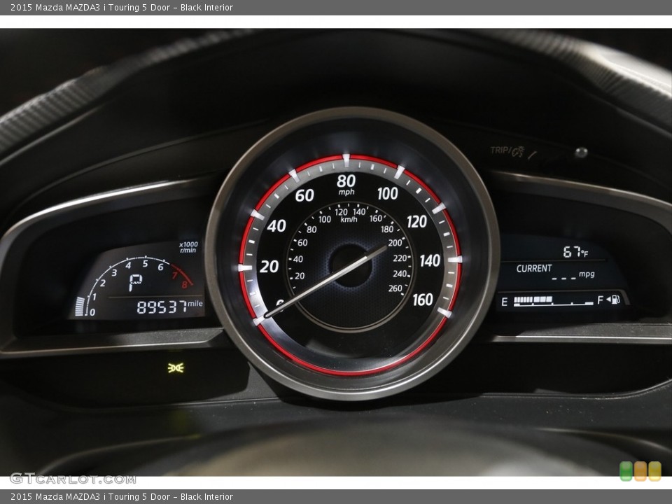 Black Interior Gauges for the 2015 Mazda MAZDA3 i Touring 5 Door #141666576