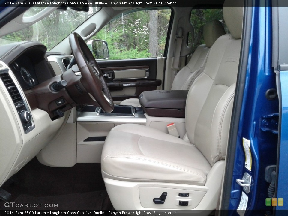 Canyon Brown/Light Frost Beige Interior Photo for the 2014 Ram 3500 Laramie Longhorn Crew Cab 4x4 Dually #141668507