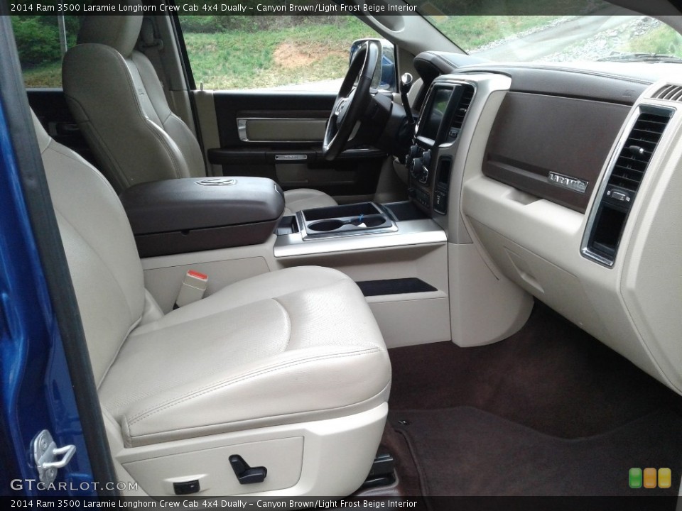 Canyon Brown/Light Frost Beige Interior Front Seat for the 2014 Ram 3500 Laramie Longhorn Crew Cab 4x4 Dually #141668664