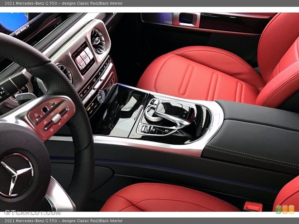 designo Classic Red/Black Interior Controls for the 2021 Mercedes-Benz G 550 #141669132