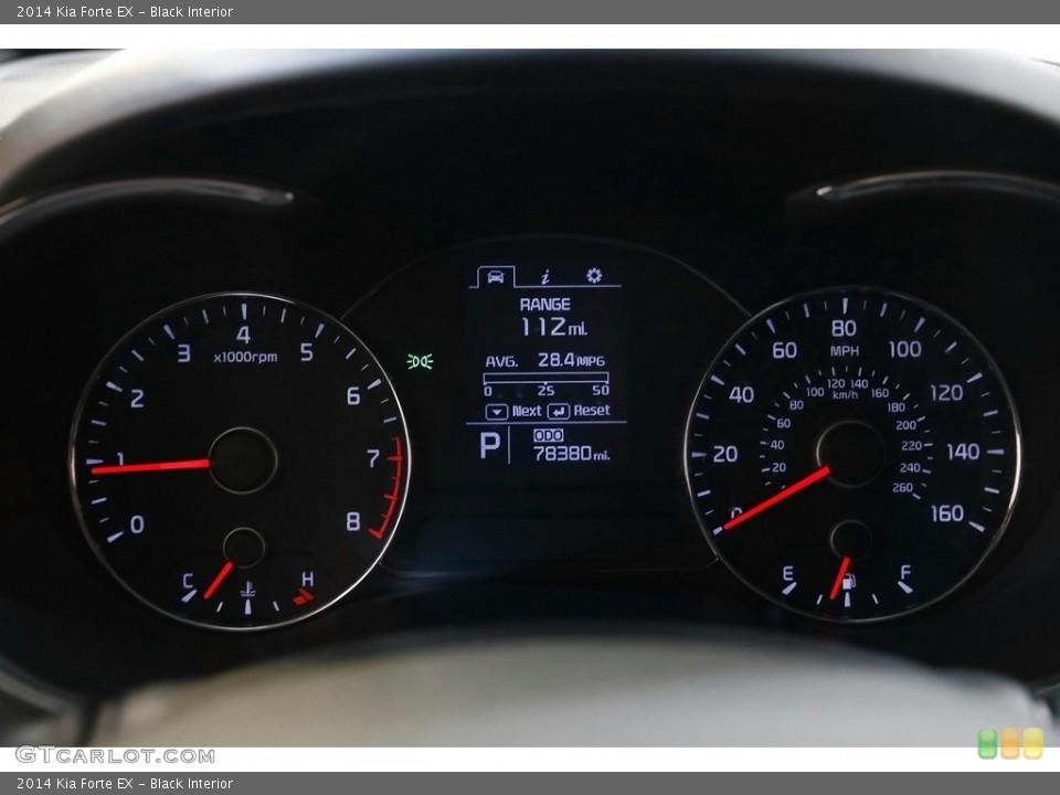Black Interior Gauges for the 2014 Kia Forte EX #141669264