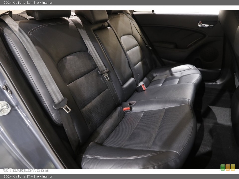Black Interior Rear Seat for the 2014 Kia Forte EX #141669438