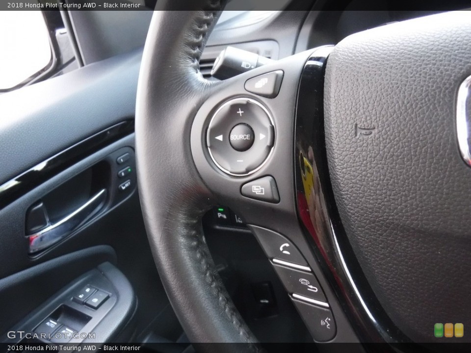 Black Interior Controls for the 2018 Honda Pilot Touring AWD #141671505