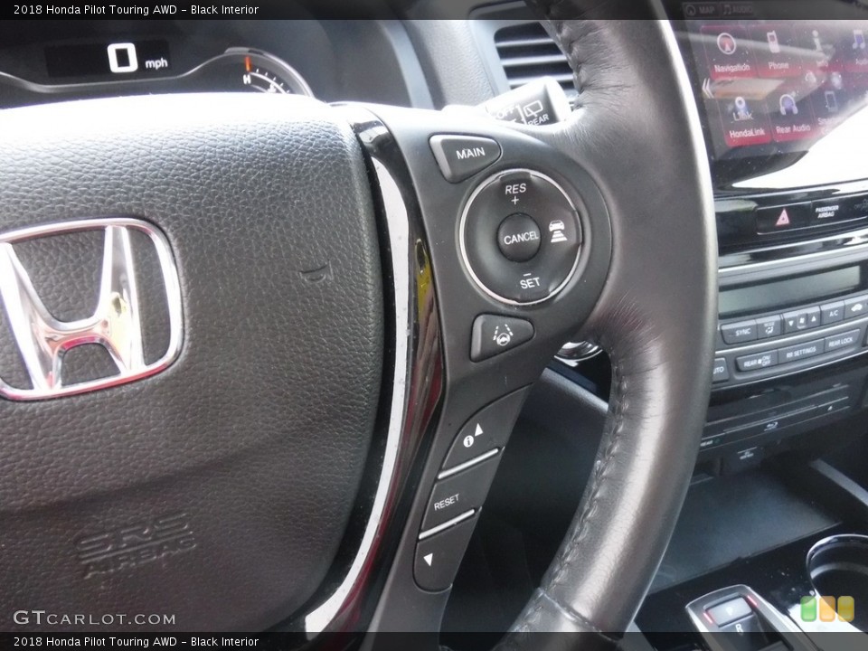 Black Interior Controls for the 2018 Honda Pilot Touring AWD #141671532