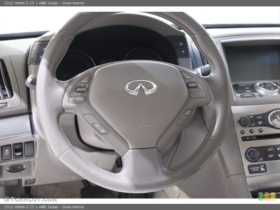 Stone Interior Steering Wheel for the 2012 Infiniti G 25 x AWD Sedan #141671610