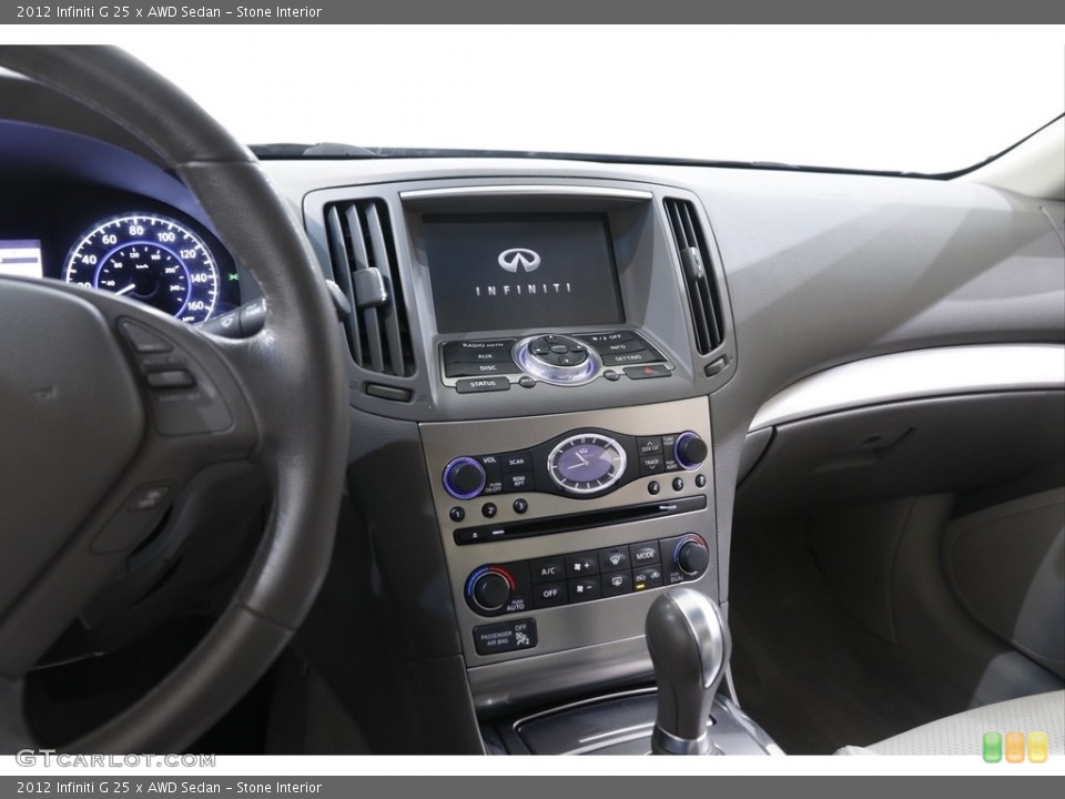 Stone Interior Controls for the 2012 Infiniti G 25 x AWD Sedan #141671654