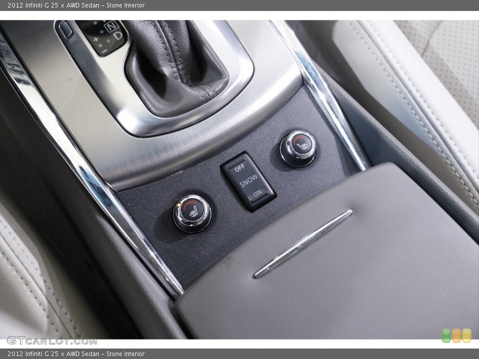 Stone Interior Controls for the 2012 Infiniti G 25 x AWD Sedan #141671766