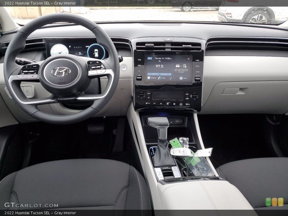 Gray Interior Dashboard for the 2022 Hyundai Tucson SEL #141677484