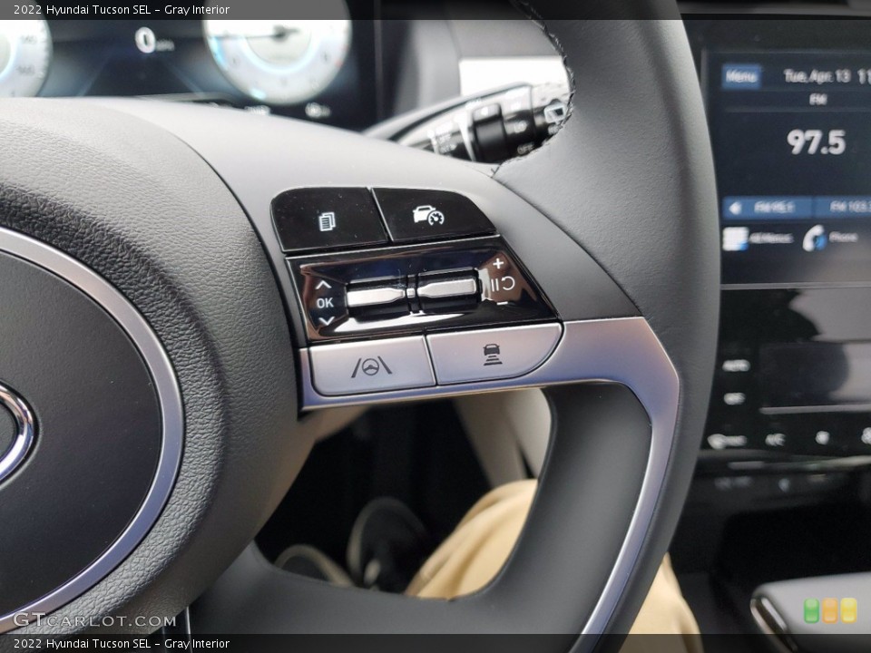 Gray Interior Steering Wheel for the 2022 Hyundai Tucson SEL #141677694