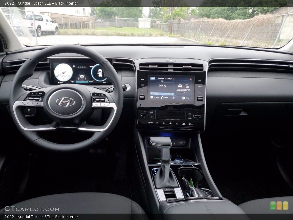 Black Interior Dashboard for the 2022 Hyundai Tucson SEL #141677850