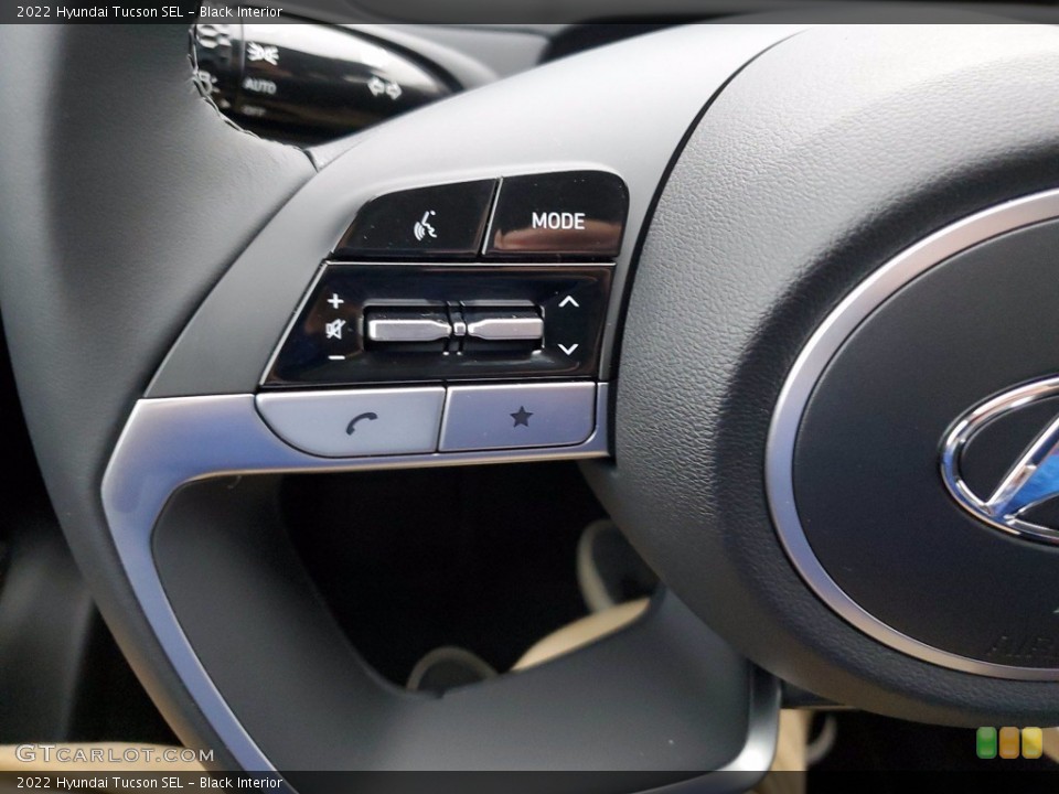 Black Interior Steering Wheel for the 2022 Hyundai Tucson SEL #141677925