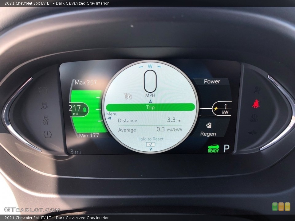 Dark Galvanized Gray Interior Gauges for the 2021 Chevrolet Bolt EV LT #141679137