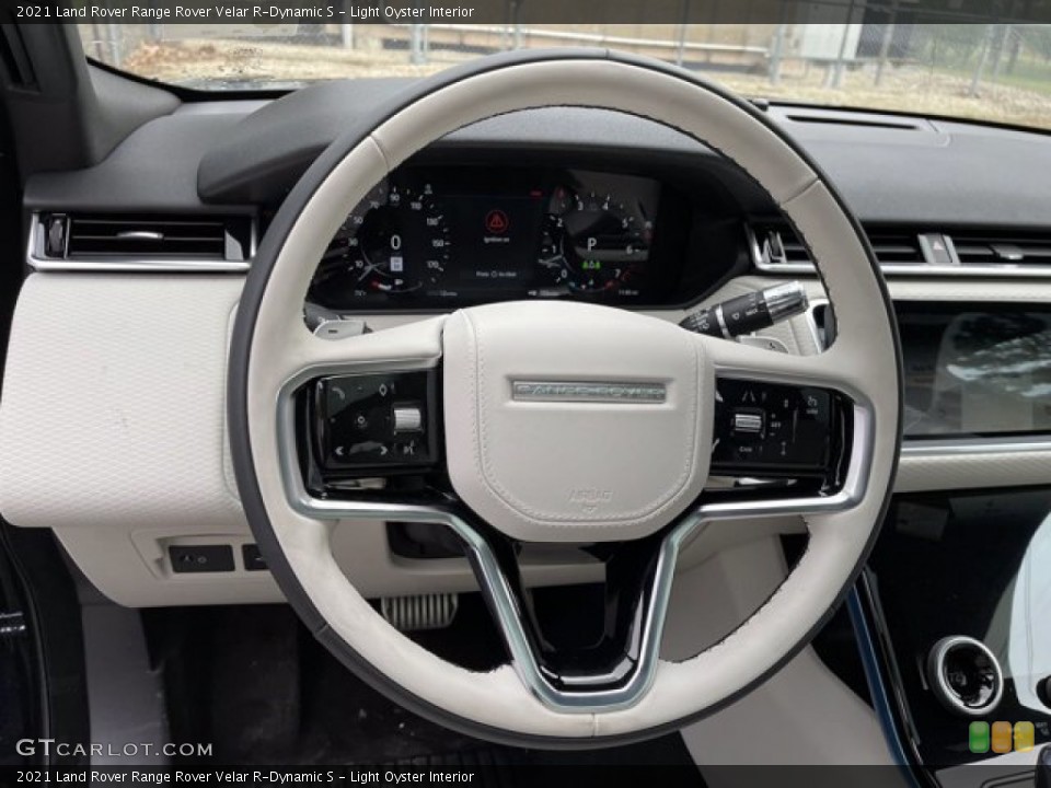 Light Oyster Interior Steering Wheel for the 2021 Land Rover Range Rover Velar R-Dynamic S #141681874