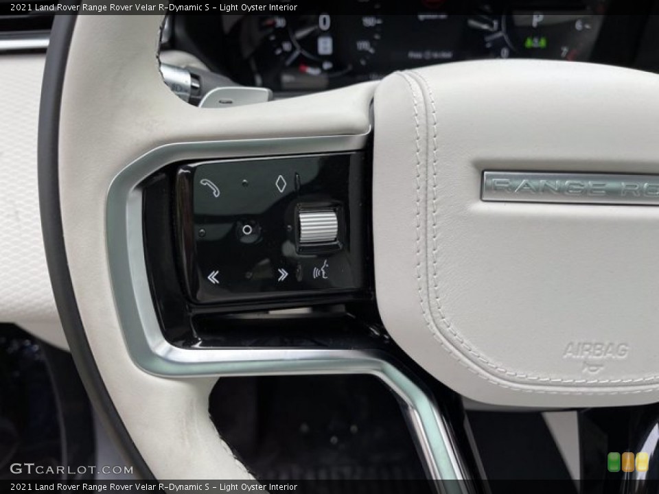 Light Oyster Interior Steering Wheel for the 2021 Land Rover Range Rover Velar R-Dynamic S #141681893