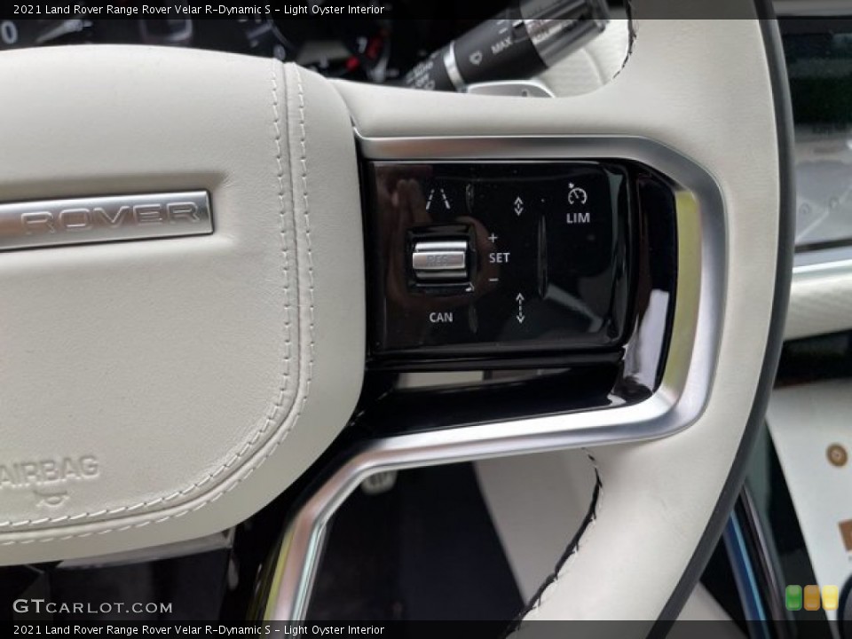 Light Oyster Interior Steering Wheel for the 2021 Land Rover Range Rover Velar R-Dynamic S #141681914