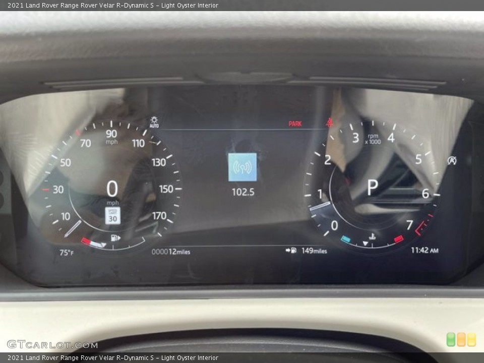Light Oyster Interior Gauges for the 2021 Land Rover Range Rover Velar R-Dynamic S #141682180