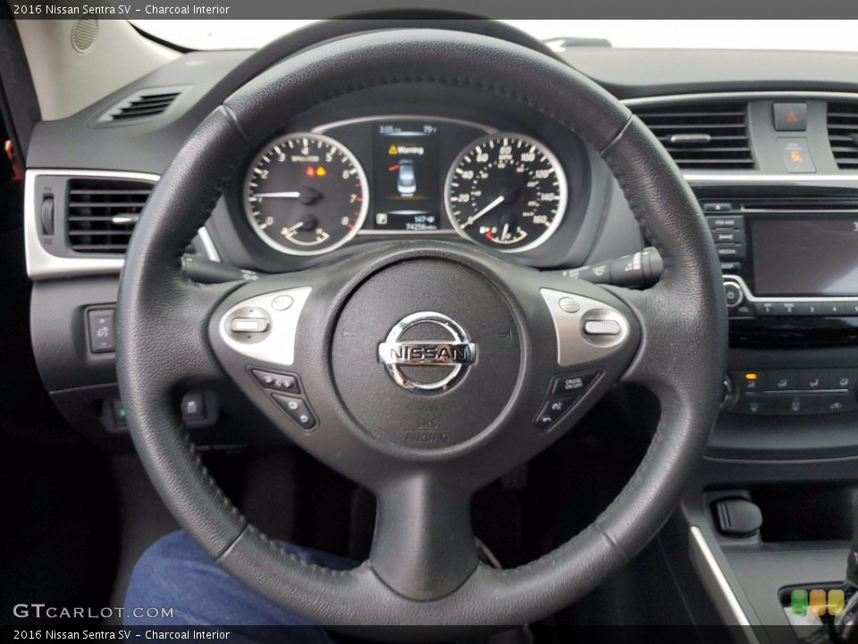 Charcoal Interior Steering Wheel for the 2016 Nissan Sentra SV #141684267