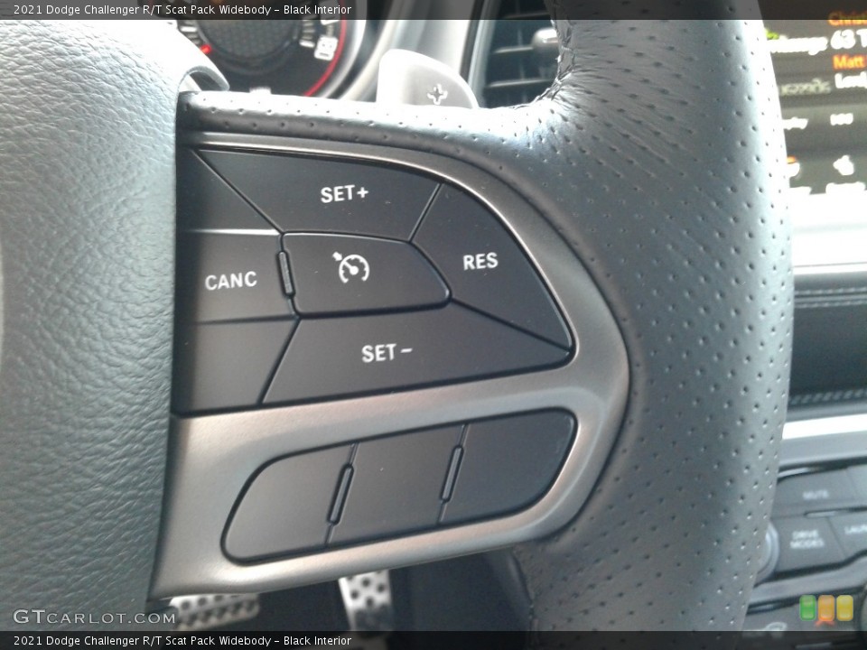 Black Interior Steering Wheel for the 2021 Dodge Challenger R/T Scat Pack Widebody #141685455