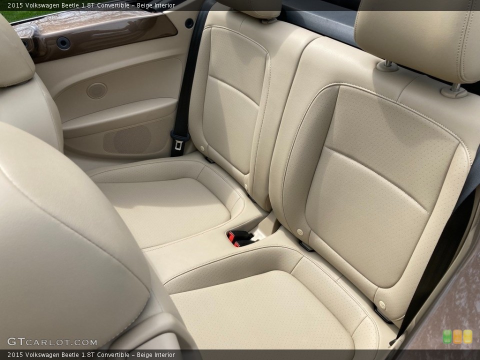 Beige Interior Rear Seat for the 2015 Volkswagen Beetle 1.8T Convertible #141686076