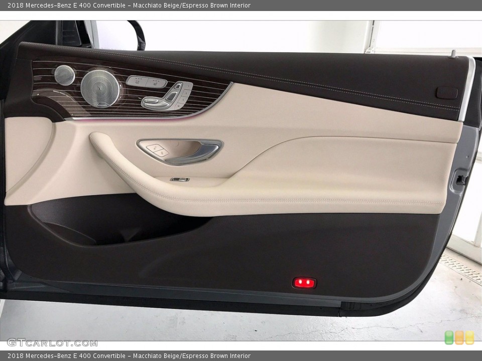 Macchiato Beige/Espresso Brown Interior Door Panel for the 2018 Mercedes-Benz E 400 Convertible #141686532