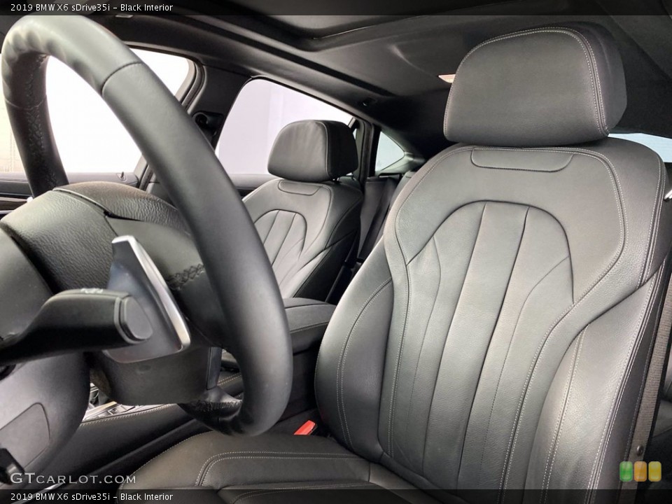 Black Interior Front Seat for the 2019 BMW X6 sDrive35i #141687675
