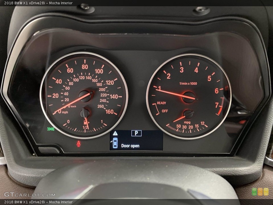 Mocha Interior Gauges for the 2018 BMW X1 xDrive28i #141688927