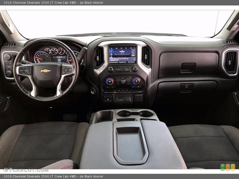 Jet Black Interior Dashboard for the 2019 Chevrolet Silverado 1500 LT Crew Cab 4WD #141690876