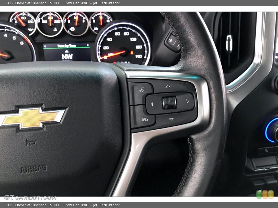 Jet Black Interior Steering Wheel for the 2019 Chevrolet Silverado 1500 LT Crew Cab 4WD #141691059