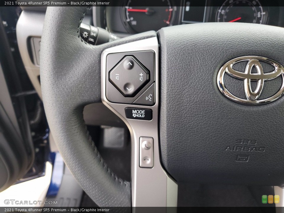 Black/Graphite Interior Steering Wheel for the 2021 Toyota 4Runner SR5 Premium #141692448