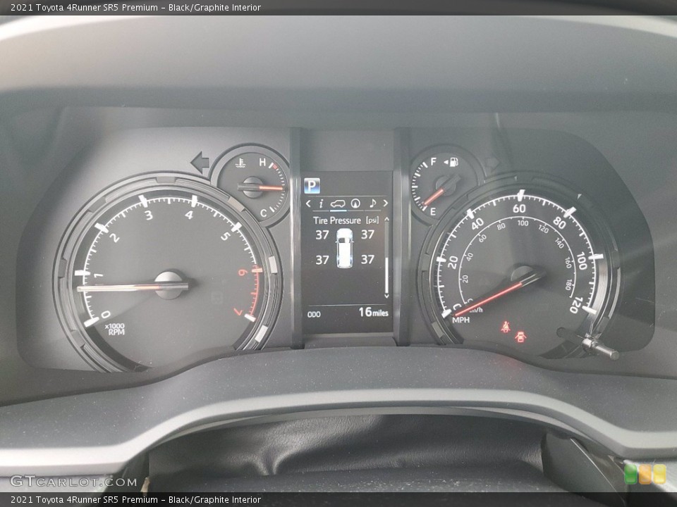 Black/Graphite Interior Gauges for the 2021 Toyota 4Runner SR5 Premium #141692673