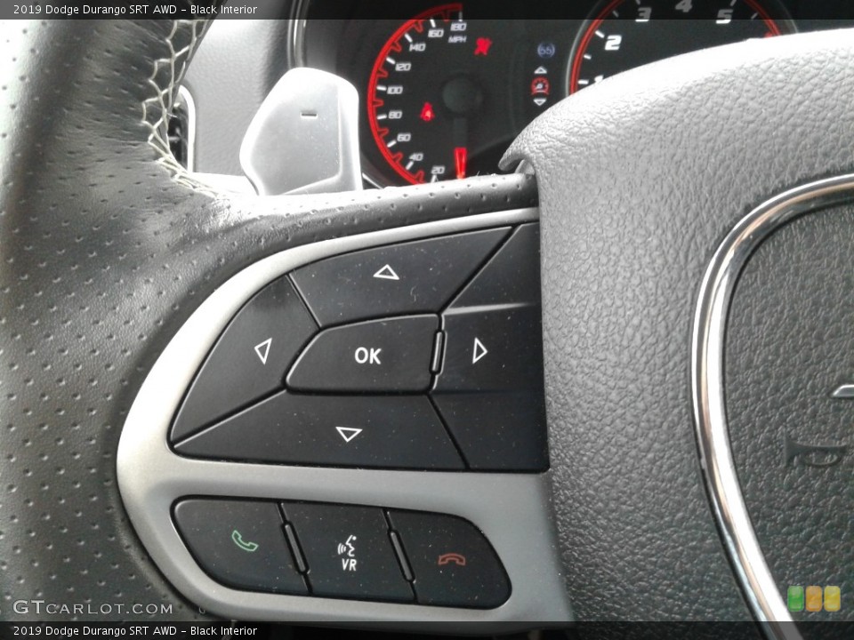 Black Interior Steering Wheel for the 2019 Dodge Durango SRT AWD #141694824