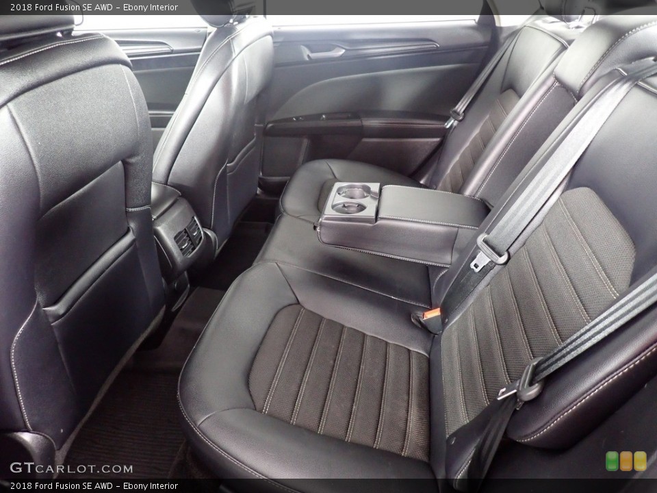 Ebony Interior Rear Seat for the 2018 Ford Fusion SE AWD #141696348